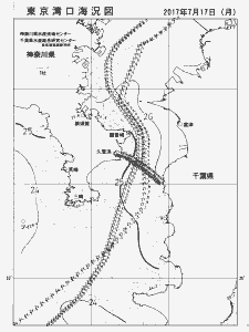 東京湾口海況図(2017/07/17)
