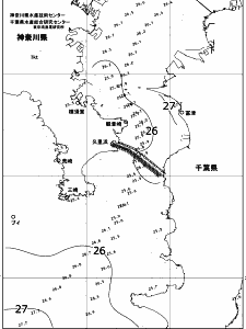 東京湾口海況図(2018/08/22)