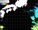ひまわり人工衛星:黒潮域,22:59JST,1時間合成画像