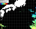 ひまわり人工衛星:黒潮域,23:59JST,1時間合成画像