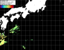 ひまわり人工衛星:黒潮域,07:59JST,1時間合成画像