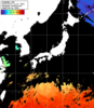 ひまわり人工衛星:日本全域,23:59JST,1時間合成画像