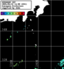 ひまわり人工衛星:神奈川県近海,23:59JST,1時間合成画像