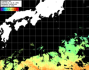 ひまわり人工衛星:黒潮域,23:59JST,1時間合成画像