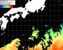 ひまわり人工衛星:黒潮域,17:59JST,1時間合成画像