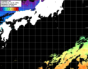ひまわり人工衛星:黒潮域,22:59JST,1時間合成画像