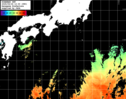ひまわり人工衛星:黒潮域,21:59JST,1時間合成画像